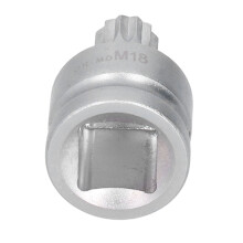 20 mm M18 Silber Dreifach-Eck-Spline-Bit Stecknuss für Fahrzeugreparaturen
