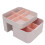 Cosmetic Storage Box Organizer with Drawer 18.5cm Plastic Case 3
