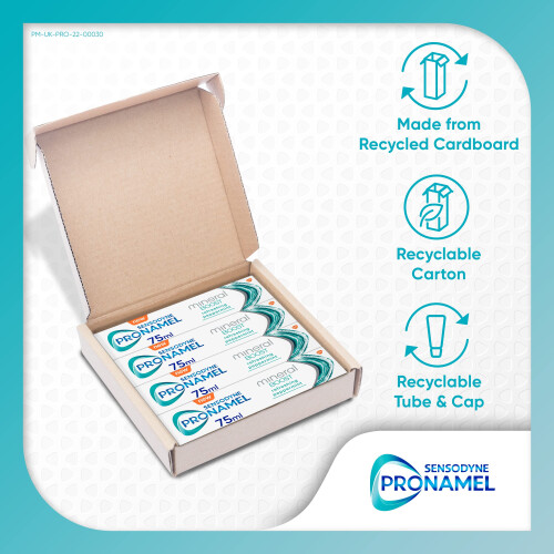 Sensodyne Sensodyne Pronamel Toothpaste Mineral Boost, Enamel Repair Toothpaste Multipack, Refreshing Peppermint, 4x75 ml 1
