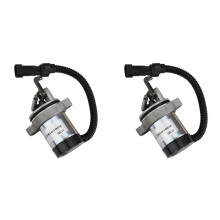 2X 12V Fuel Shutoff Solenoid Valve 0410-3812 04103808 04103818 for Deutz F3L F3M F4L F4M 1011 2011 Engine Stop Solenoid