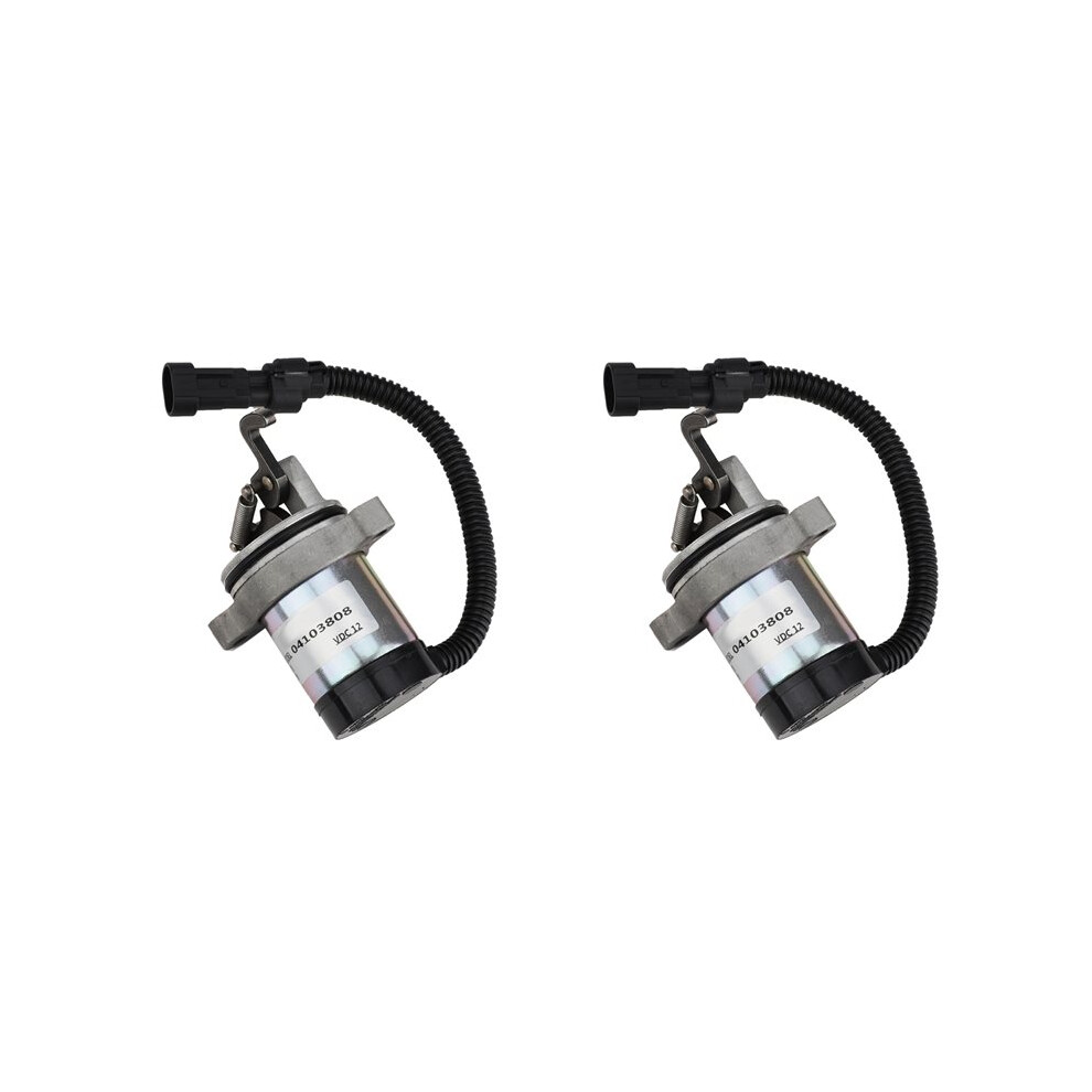 2X 12V Fuel Shutoff Solenoid Valve 0410-3812 04103808 04103818 For Deutz F3l F3m F4l F4m 1011 2011 Engine Stop Solenoid 6033108147340