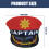 Party Ready Adjustable Captain Hat Adult Size Soft-Red 4