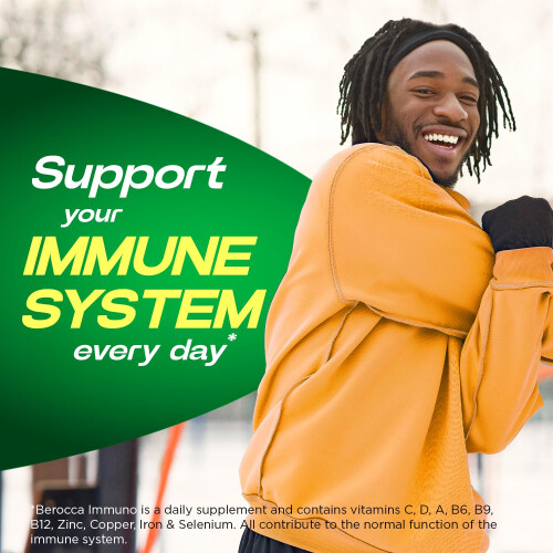 Berocca Immuno Effervescent Tablets, 11 Vitamins and Minerals, 1