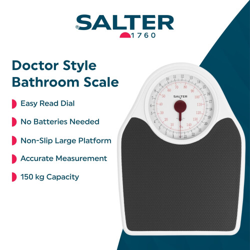 Salter Salter Doctor’s Style Bathroom Scale – Mechanical Bodyweight Scale Easy Read Dial 1