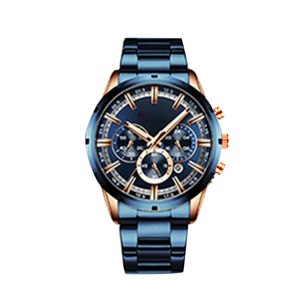 Luxury Men’s Quartz Watch 8355, 3ATM Waterproof, Large Dial