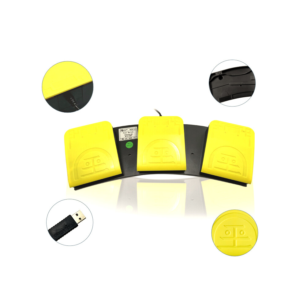 Three-Foot Usb Pedal With 3 Keys 7806371581260
