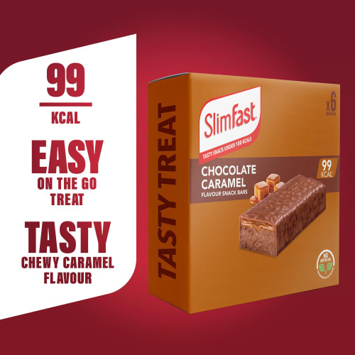SlimFast SlimFast • Meal Replacement Snack Bar • Chocolate Caramel Flavour • 1