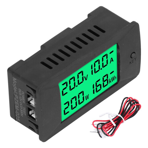 Digital Voltage Current LCD Energy Meter 0-300A 85.3x44x32mm 1