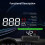Car HUD Display with GPS Speedometer, Foldable Screen, 4 Modes for Speed Mileage Temperature Voltage 2