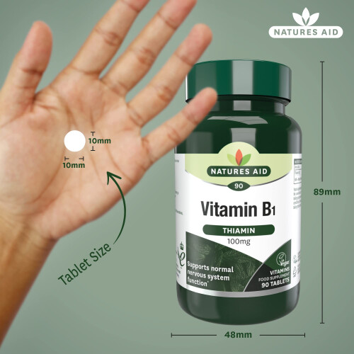 Natures Aid Natures Aid Vitamin B1 100mg Thiamine – 90 Tablets 2