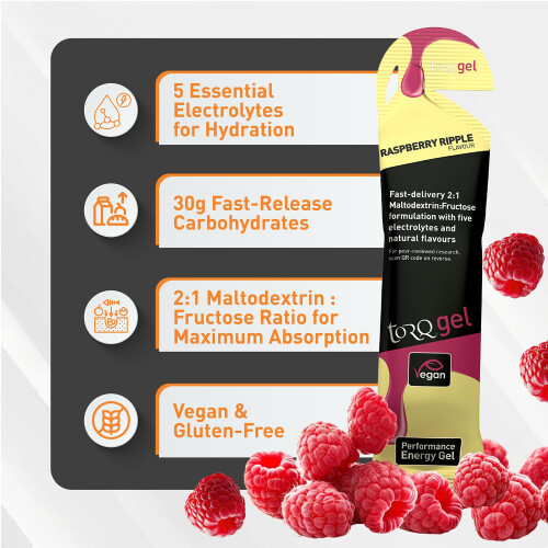 TORQ TORQ Running Gels with Electrolytes - 2:1 Maltodextrin: Fructose for 1