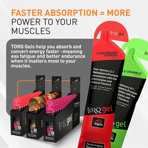 TORQ TORQ Running Gels with Electrolytes - 2:1 Maltodextrin: Fructose for 2