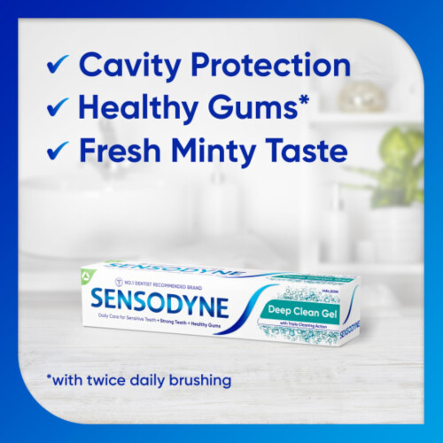 Sensodyne Sensodyne Toothpaste Daily Care Deep Clean Gel, Sensitive Toothpaste for Sensitive Teeth, 75ml 2