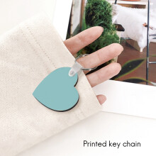 35PCS Heart Blank Board Keyring Keychain Printing Keyrings DIY Sublimation Key Chains Accessories(Double Sided)