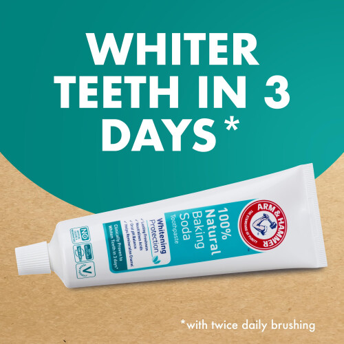Arm & Hammer 100% Natural Whitening Toothpaste, Stain Removal, 75ml 1