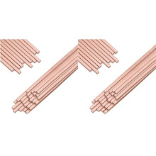 Sticks Brazing Rods, BCuP-5 15% Silver Solder Copper Phosphor Welding Rods Industry Grade 0.050x1/8x10inch 80pcs