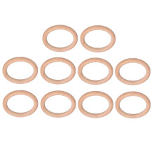 10pcs Unfinished Natural Wooden Rings 5cm for DIY Craft Jewelry