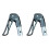 2X Wheelchair Accessories: Folding Plastic Handle with Button Structure for Sports Wheelchairs 1