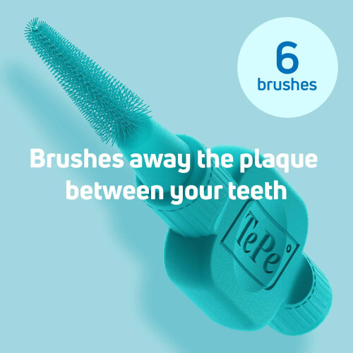 Tepe TePe EasyFit, Conical Interdental Brush, Turquoise, S/M, 6pcs 2