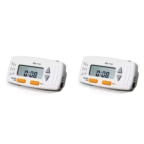 2X EM-11 Clip- Guitar Metronome with Clock Function  Electronic Metronome for Guitarists