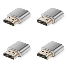 4X -Compatibele Dummy Plug 4K HDR Virtuele Monitor EDID Emulator Headless Display Adapter Ondersteunt Tot 4k@60Hz