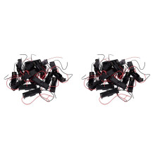 40 Pcs Black 2-Wired 1x AA Battery Case Box Holder