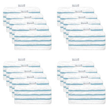 Lot de 20 Tampons en Microfibre Lavables pour Housse de Rechange pour Vadrouille Ă Vapeur Compatible avec FSM1616, FSM1630