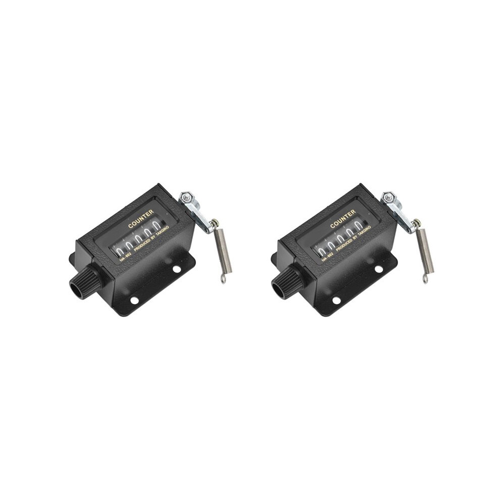 2X Hand Counter, 5 Digit Number Count Clicker, Handheld Mechanical Click Counter 6032093461202