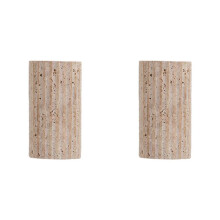 2X Natural Stone Wall Light - Artistic Indoor Sconce for Living Room, Bedroom, Stairs, and Corridor