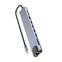 10 in 1 USB C Docking Station with 4K HDMI, RJ45, SD Card Reader, PD100W Fast Charging for Laptop