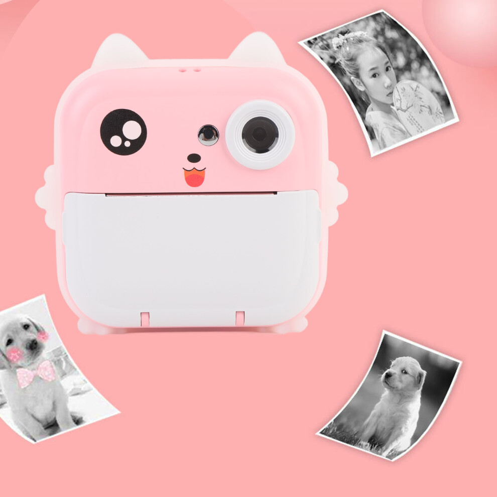 1080P Instant Print Camera With 48Mp Selfie, 800Mah Pink 7891391234357