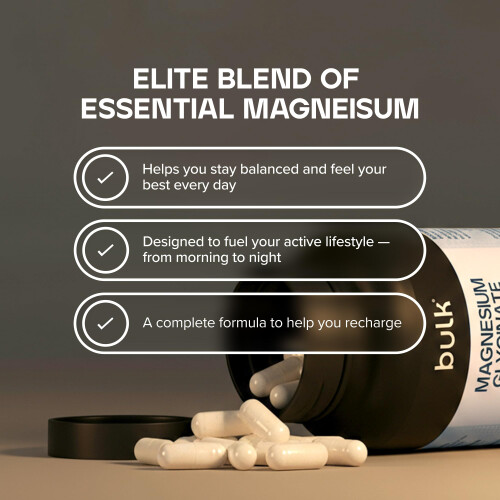 Bulk Magnesium Glycinate 3-in-1 Complex | 1800mg High Absorption | 2
