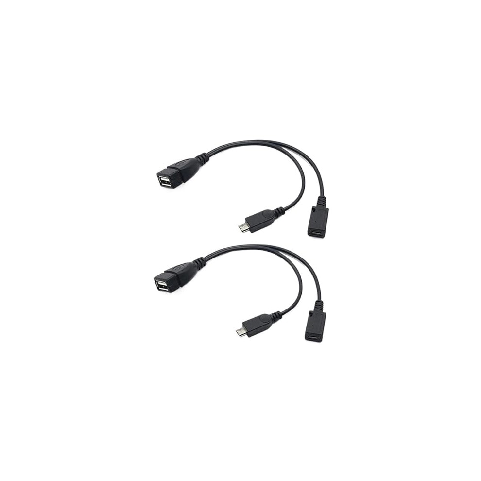 2 Pack Micro Usb Otg Cable 2 In 1 Adapter For Android Smartphone Tablet Fast File Transfer 9073542758129