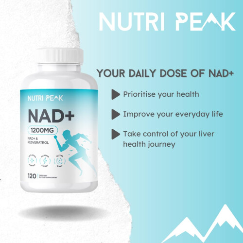 Max Strength NAD+ Supplement | 1200MG | 120 Capsules | Increase NAD 2