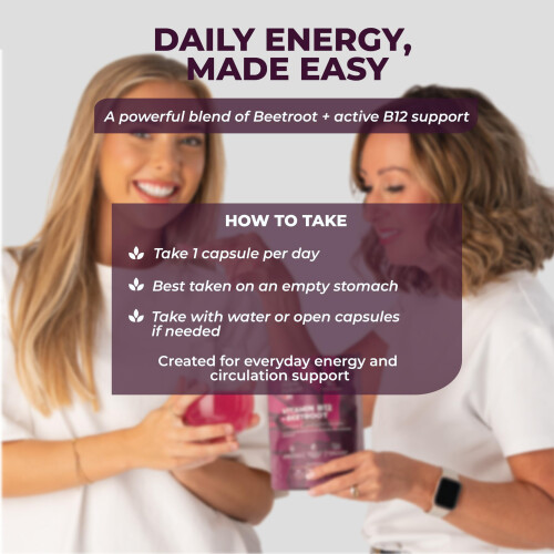 Beetroot & Vitamin B12 Complex – 9000mg Beetroot + 1000mcg Dual B12 2