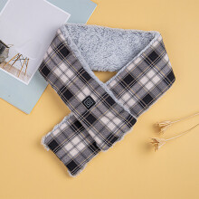 USB Heated Neck Warmer Plush Scarf with 3-Level Temp Adjustment Stylish & Warm
