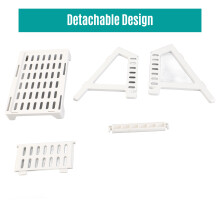 Thermal Label Holder for Rolls & Fanfold Labels, White, 20x15.6x13.4cm