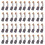40 Pcs 5mm X 8mm X 13mm Carbon Brushes for Angle Grinder Orbital Sander 1