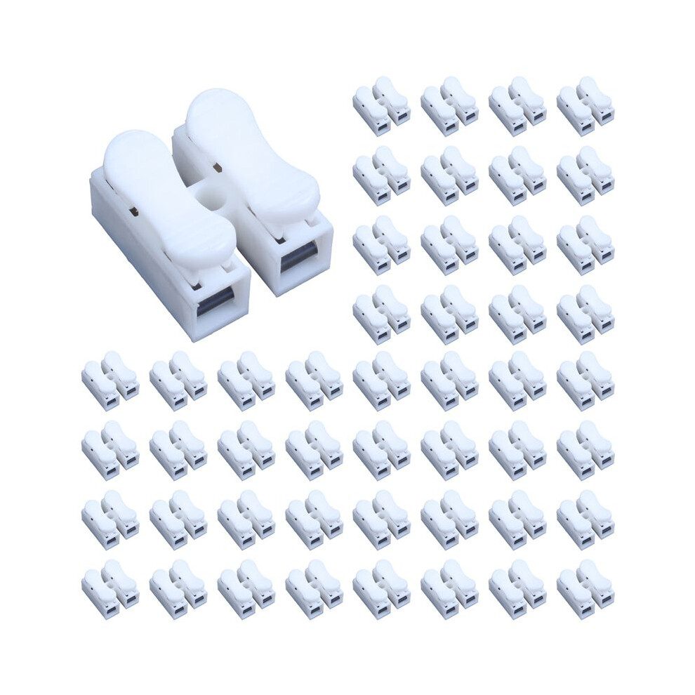 500Pcs Ch2 Spring Quick Wire Connector Cable Clamp Terminal Block Connector For Led Strip Light 6031141146061