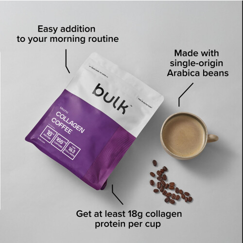 Bulk Collagen Coffee, High Protein, Black, Packaging May Vary, 500 g 2