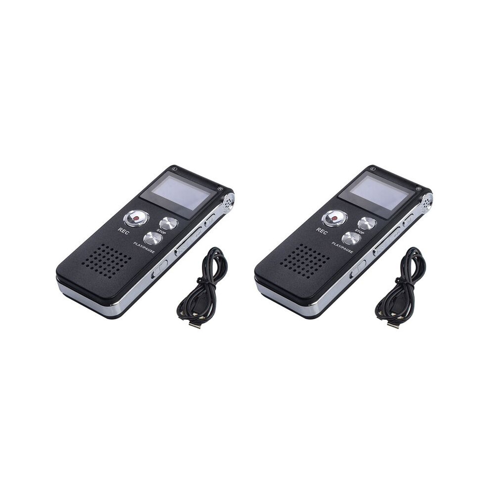 2X 8G Voice Recorder, High-Definition Noise Reduction Mp3 Player, Suitable For Meetings And Other Occasions 6031166259760