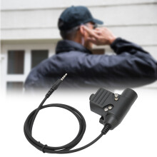 U94 PTT Headset Adapterkabel für 3,5-mm-Mobiltelefon, Schwarz