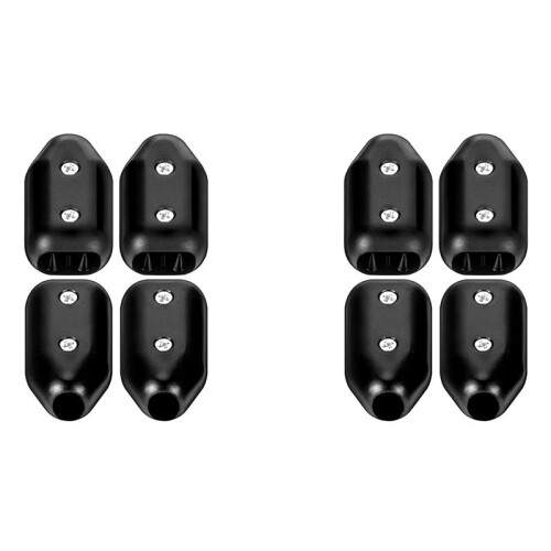 8 Peças de Braçadeiras de Corda de 5/8 Polegadas, Braçadeira Corda  Reutilizável, Braçadeira de Conector de Corda de Plástico Preta Adequada