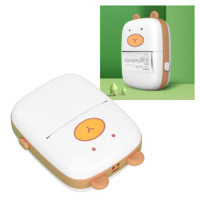 Cute Bear Shape Mini Wireless Printer 200dpi 57x30mm for Android/iOS