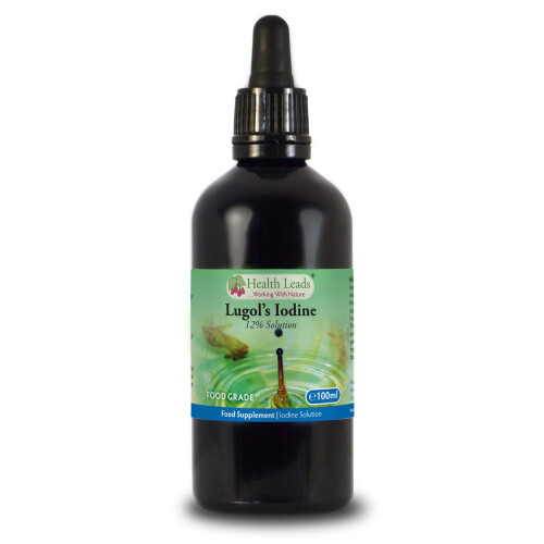 Lugols 12% Iodine Solution 100ml High Strength True 12% Liquid Formulation Bulb 1