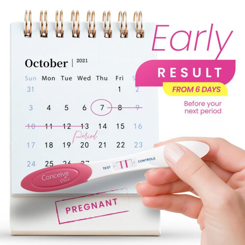 Conceive Plus Early Detection Midstream Pregnancy Test - HCG Pregnancy 6 Days Be 2