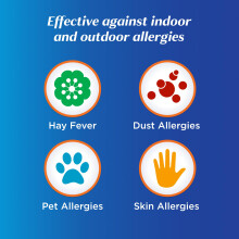 Benadryl Allergy One A Day 10 Mg Tablets - Effective and Long-Lasting Relief from Hay Fever, Pet, Skin and Dust Allergies - 30 Count
