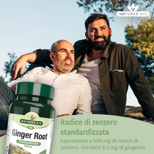 Natures Aid Natures Aid Ginger Root 500mg - Supports Digestion, Sickness, Nausea, 1