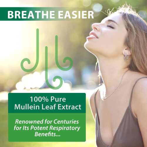 Mullein Drops for Lungs, 2 Pack Powerful Mullein Leaf Extract for Lungs Cleanse 1