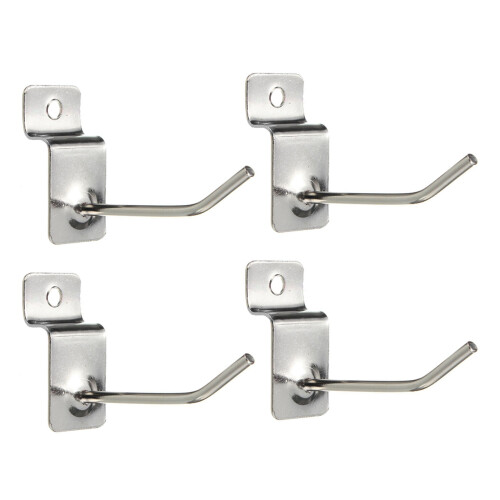 100 x Slatwall Single Hook Pin Shop Display Fitting Prong Hanger 50mm